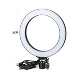 Sokani Dimmable SMD LED Ring Light kit for Make Up Photo Studio Live Stream Video Chat Live Broadcasting with Self-stick mini-Tripod,  light ring diameter 16cm