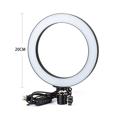 Sokani Dimmable SMD LED Ring Light kit for Make Up Photo Studio Live Stream Video Chat Live Broadcasting with Self-stick mini-Tripod,  light ring diameter 20cm
