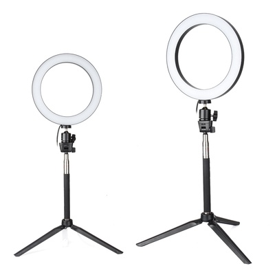 Sokani Dimmable SMD LED Ring Light kit for Make Up Photo Studio Live Stream Video Chat Live Broadcasting with Self-stick mini-Tripod,  light ring diameter 16cm