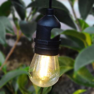 Sokani LED S14 E26 2 Watt Dimmable Bulb - 2 Watts – Use to Replace High-Heat, High-Cost Incandescent Bulbs in Outdoor String Lights – Edison-Inspired Exposed Filaments Design-6-Pack