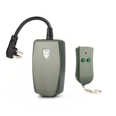 Sokani Remote Control Outlet, Weatherproof Outdoor Outlet Photocell Remote Control Converter Kit for String Light in Backyard/Garden