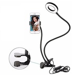 Sokani Selfie Ring Light with Cell Phone Holder and Stand Bracket for YouTube TIK Tok Tiktok Video Live Stream Makeup Dimmable LED Circle RingLight for iPhone Android Mobile Smartphone