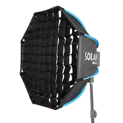 Sokani 55cm Foldable Deep Octagon Softbox with Honeycomb Grid Bowens Mount for Sokani X100 X60 Godox SL-60W Amaran 60X S 60D S Amaran 300C LED Video Light