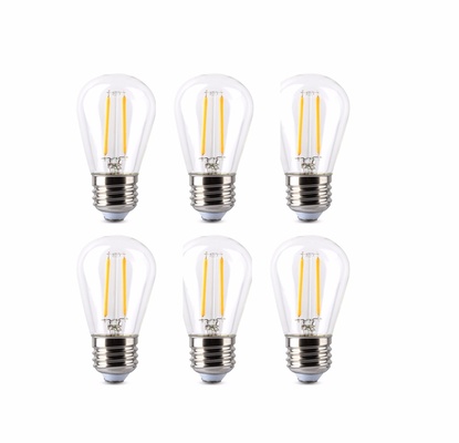 Sokani LED S14 E26 2 Watt Dimmable Bulb - 2 Watts – Use to Replace High-Heat, High-Cost Incandescent Bulbs in Outdoor String Lights – Edison-Inspired Exposed Filaments Design-6-Pack
