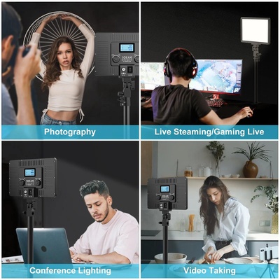 Sokani P25 Panel Light LED Video Light Dimmable Studio Lamp Fill Lighting for Studio Video Photos  Live Streaming