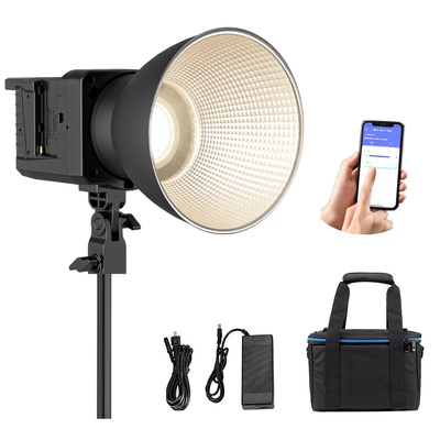 Sokani X100 Bi 100W COB LED Video Light, Bicolor Balanced CRI96+ TLCI 95+ 5 Pre-Programmed Lighting Effect Wirelessly Adjust Brightness Bowens Mount Lighting for Photography Studio YouTube